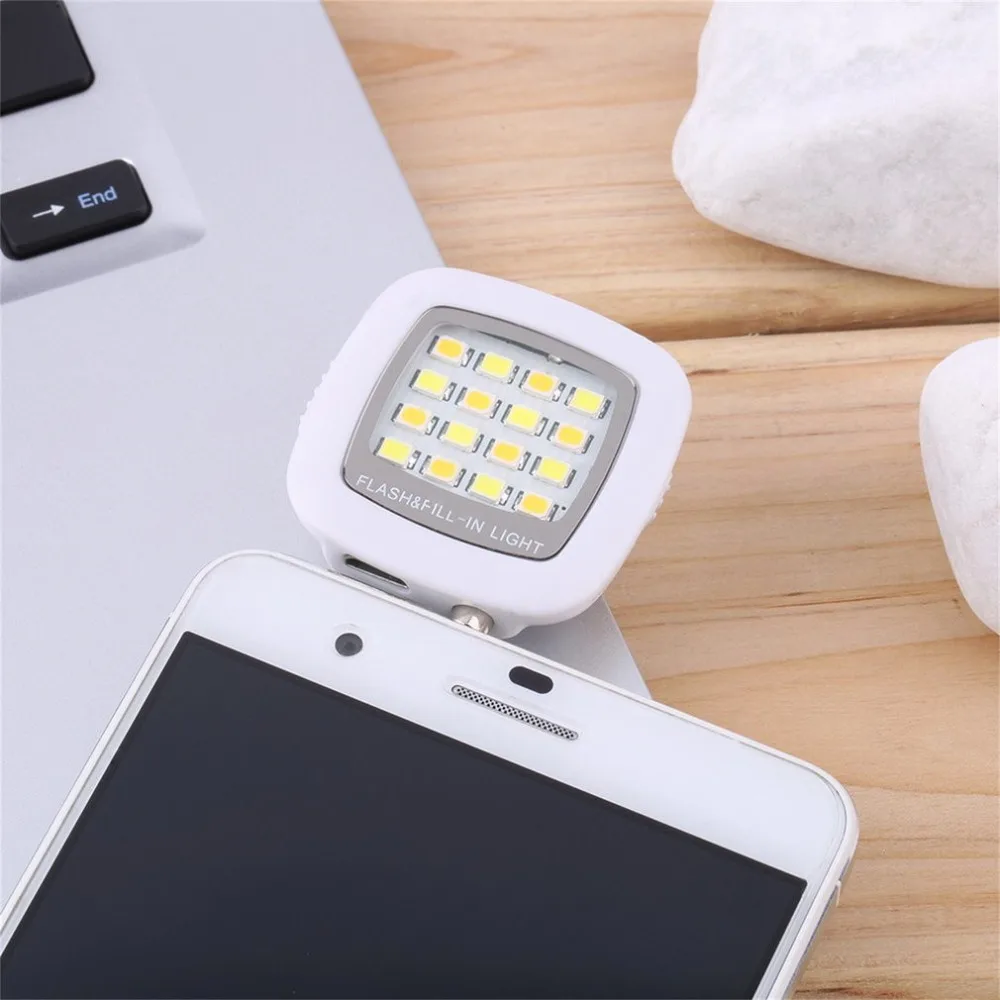 2019 NEW External Rechargeable 16 Selfie Flash LED Camera