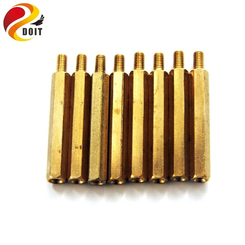 

DOIT Copper Pillar Cylinder for Smart Car Coupling Connector Connecting DIY RC Toy Support Part Accessory M3*30mm 50mm