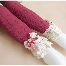 Леггинсы для маленьких девочек новинка года, детские штаны, кружевные штаны для девочек детские штаны, леггинсы с принтом для маленьких девочек от 4 до 15 лет