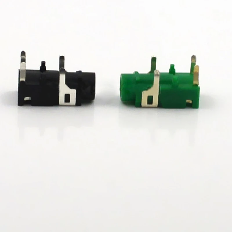 30pcs Headset Connector 3 5mm Headphone Plug PJ 321 Jack 3 5mm Audio Adapter 5 Feet Plug Socket Black Green