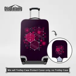 Dispalang геометрический для мужчин чемодан тележка защитный чехол Чехлы для мангала по индивидуальному заказу защита багажа Крышка для 18-32
