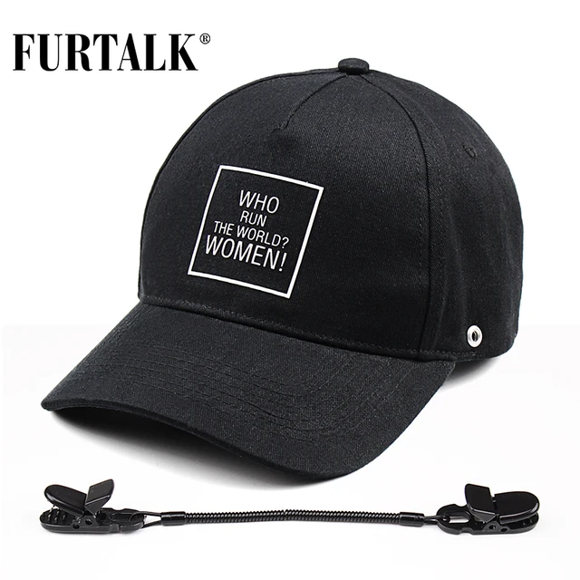 FURTALK black caps for women and men baseball cap summer brand black snapback boating skiing climbing Windcap for windy days