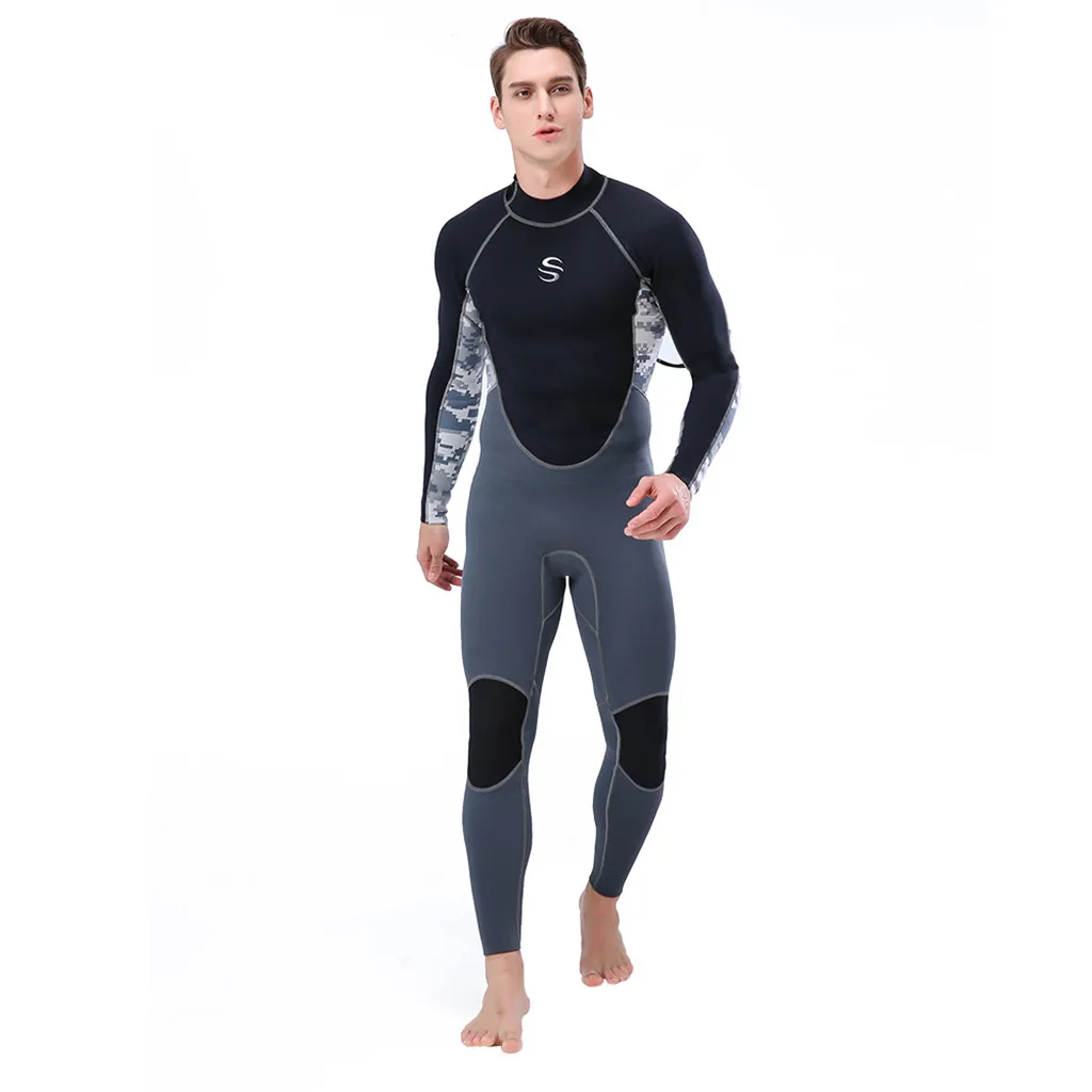 

2019 MEN WetSuit 3MM Full Body suit Super stretch Diving Suit Swim Surf Snorkeling Men Surfing swimming and diving suits A3057