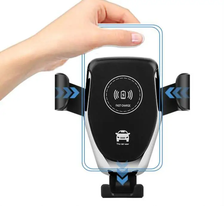 

QI Wireless Charger Bracket 10w Fast Charging Car Air Vent Dashboard CellPhone Mount Holder For Samsung Note 9 S9 iPhone X 8 8+