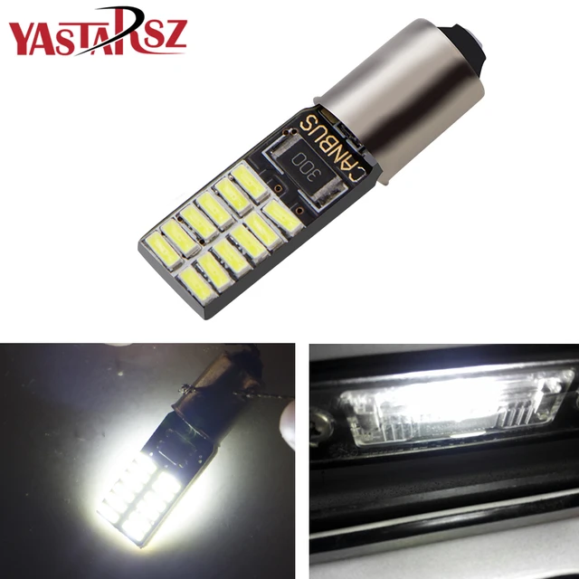 4XCar LED BA9S t4w h6w ba9s t11 Canbus 24 SMD 4014 LED Light Bulb No error led parking car styling Fog light Auto univera lamps