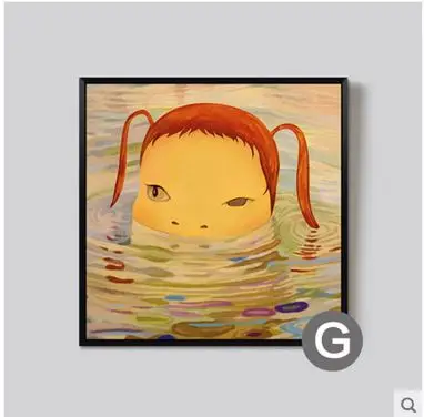 

Yoshitomo Nara Japanese famoust artist pop art on good for children bedroom decoration