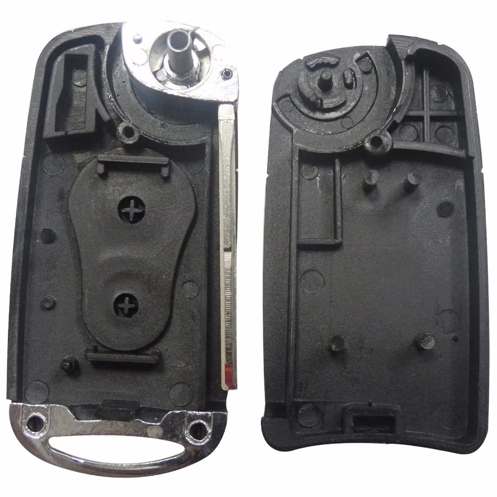 Jingyuqin модифицированный 2 кнопки дистанционного Складной флип-чехол для ключа автомобиля чехол для Ssangyong Actyon SUV Kyron автомобильные аксессуары Стайлинг