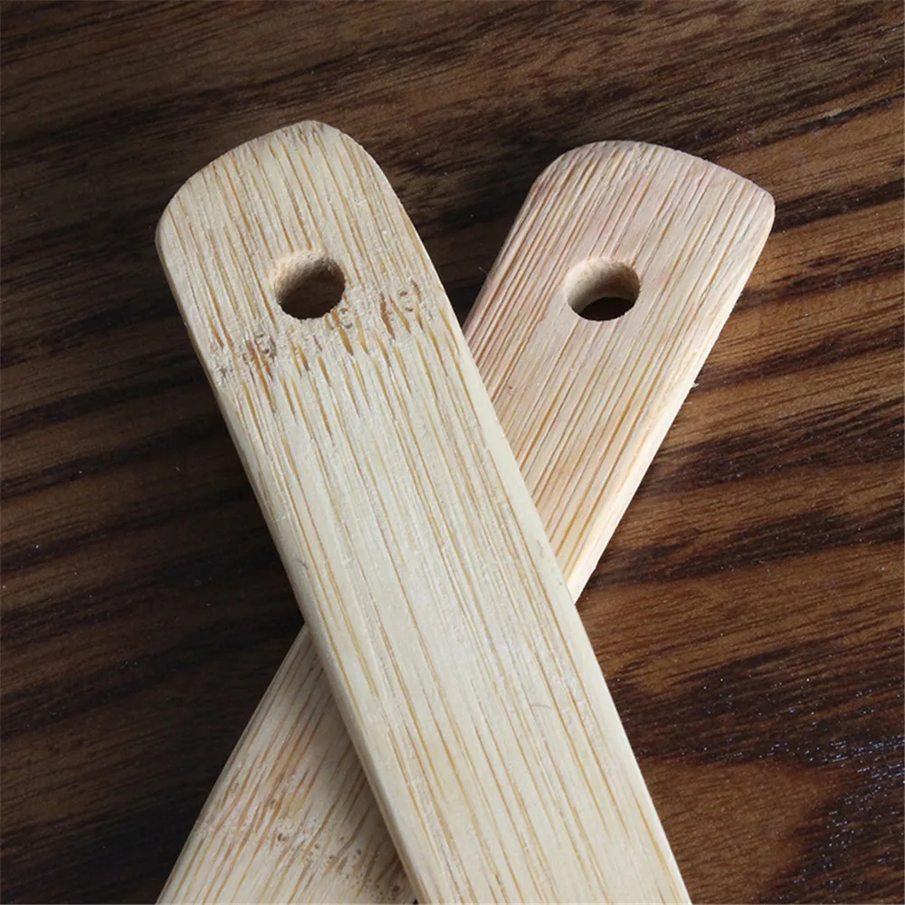 6pcs Eco-friendly Bamboo Wood Spatula Set Wooden Spatulas Kitchen Cooking Tools Utensil Set Bamboo Non-stick Pan Special Shovel