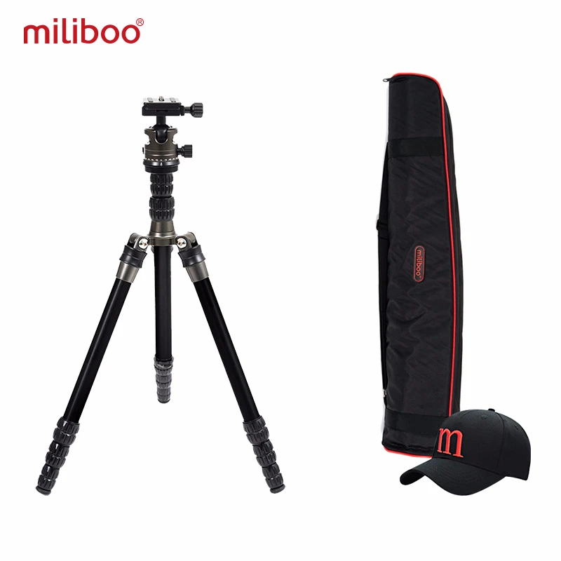 Miliboo MEA портативный алюминиевый светильник для путешествий 5" /135 см поставляется с быстроразъемной пластина шарик для камеры Canon