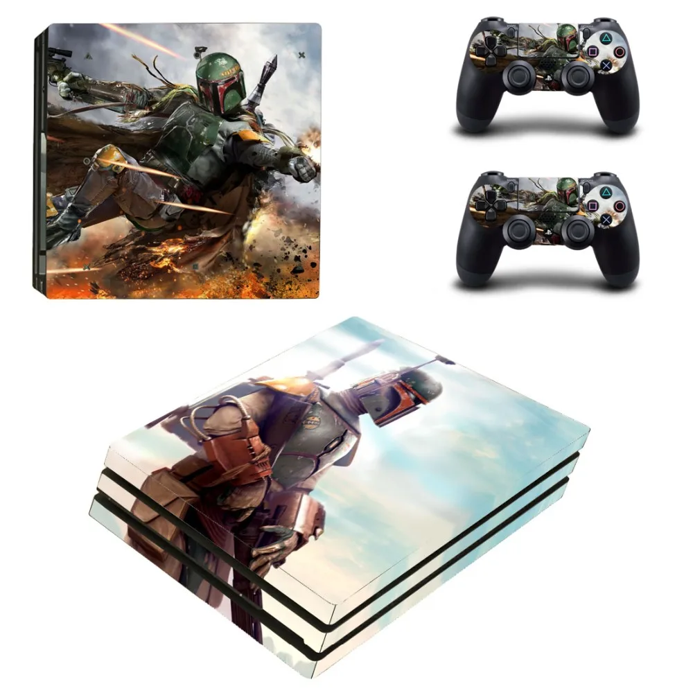 Виниловая наклейка Star Wars PS4 Pro на кожу для консоли Playstation 4 и 2 контроллеров
