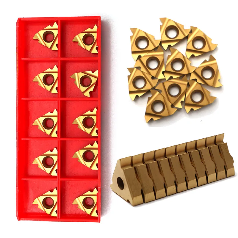 

10Pcs 16IR AG60 CNC Blade Carbide Insert Internal Thread Turning Tool Cutting Lathe Tools Milling Cutter CNC Tool
