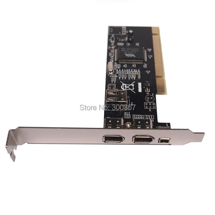 4 порта Firewire IEEE 1394 контактный/6 контактный PCI контроллер адаптер для HDD MP3 PDA|ieee 1394|pci