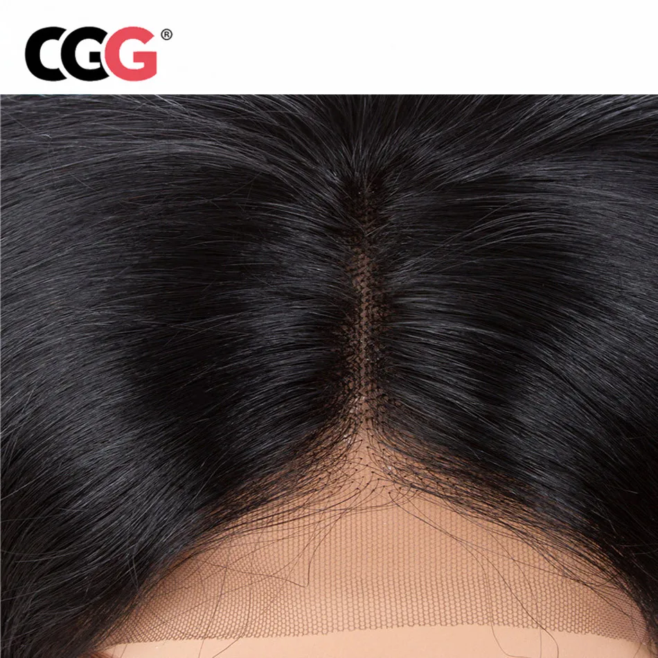 

CGG Short Lace Front Human Hair Wigs For Black Women Brazilian Straight Remy Bob Wig Lace Frontal Wig Pre Plucked With Baby Hair