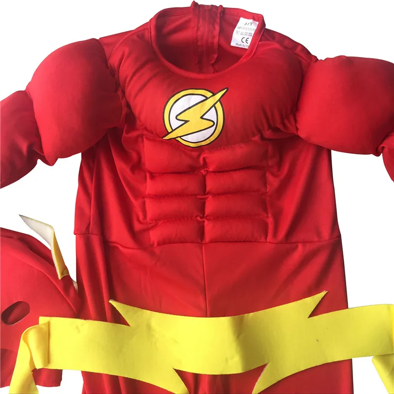 The flash Muscle Kids Comics The Flash Muscle Chest Deluxe Toddler/Child Cosplay Costume