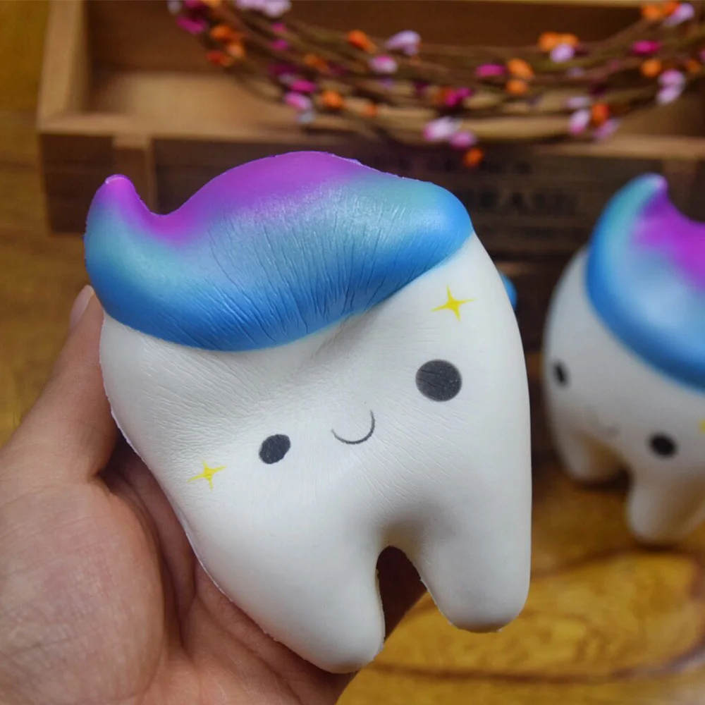 

11.5CM Jumbo Squishy Tooth Anti-strss Toy Squishies Easter Gift Squishy Slow Rising Phone Straps Gift Kawaii Soft Toy
