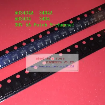 

AO3404A AO3404 3404A 3404 [ 50pcs/ lot ] 30V 5A Patch N-channel MOS Tube SOT-23-3