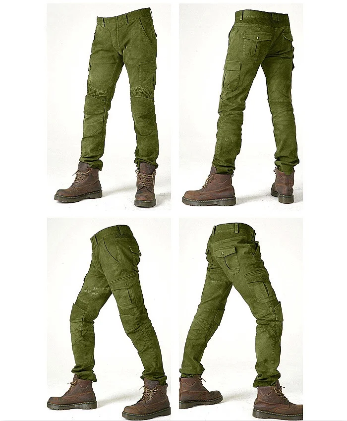 Джинсы для езды на мотоцикле брюки армейские зеленые джинсы брюки для отдыха для верховой езды свободные Локомотив джинсы с протектором