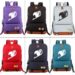 Fairy Tail Нацу модный рюкзак из парусины дорожная сумка студент Bookbag сумка для ноутбука школьная сумка для подростков молния рюкзак