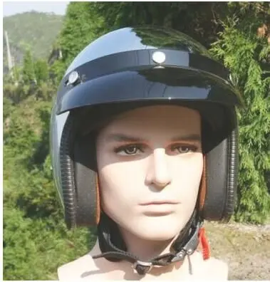 Free Shipping New Personalized Fashion Chrome Cascos Capacete Motorcycle Helmet 3/4 Open Face Vintage Scooter Jet Helmets