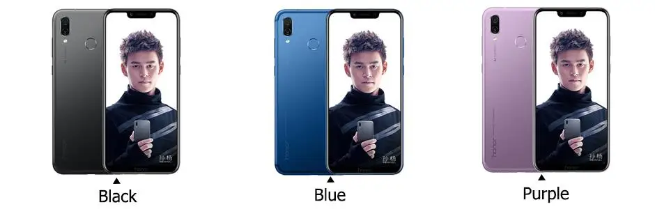 Honor Play, мобильный телефон, 4G, 64G, 6,3 дюймов, Восьмиядерный, мобильный телефон, двойная задняя камера, игровой телефон, отпечаток пальца, распознавание лица