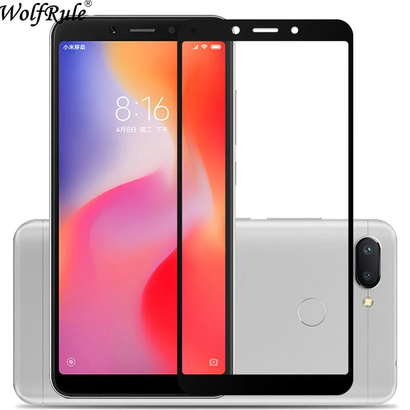 Стекло для Xiaomi Redmi 6A защита экрана закаленное стекло с полным покрытием пленка
