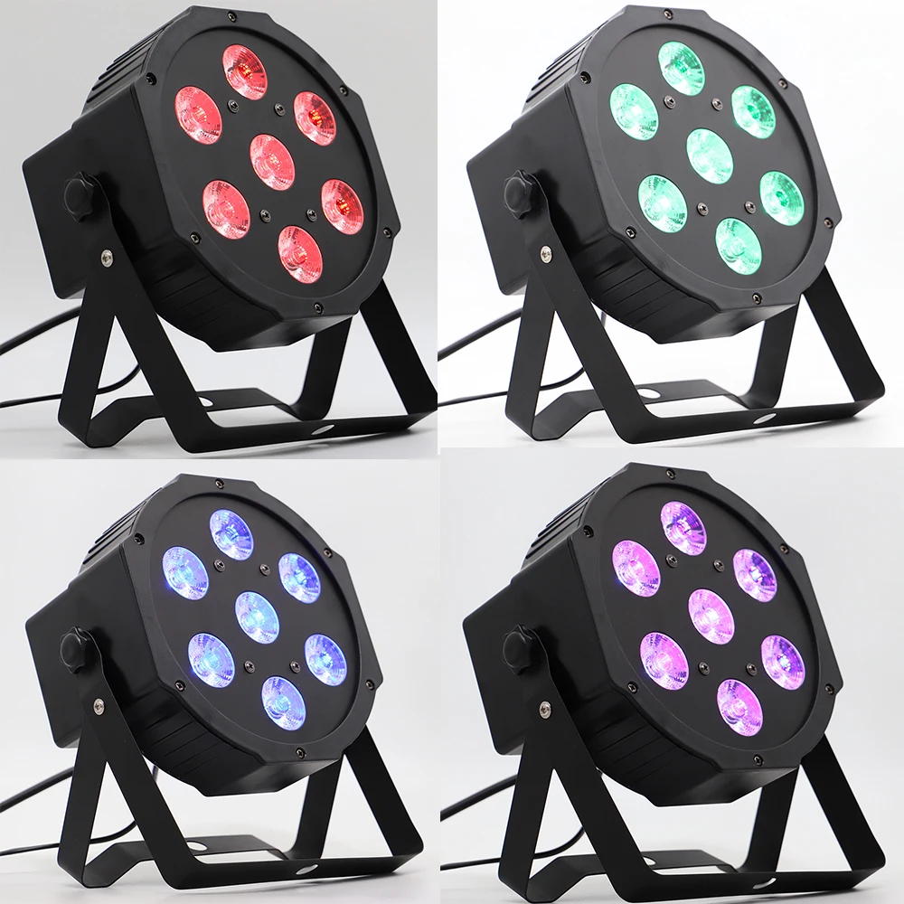 

16pcs/lot flash led wash flat slimpar 7x9w tri rgb sections