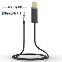 Беспроводной USB 4.1 3.5 AUX Blutooth Bluetooth адаптер для наушников ресивер стерео HiFi музыка Аудиомагнитолы автомобильные рецепторов A2dp 3.5 мм Jack