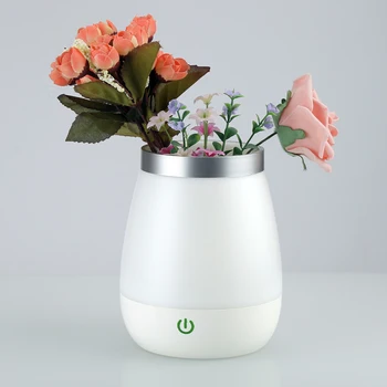 

LED Vase Lamp Table Lamp USB Rechargeable Nursery Night Light Home Bedroom Decor besides table lamps for bedroom