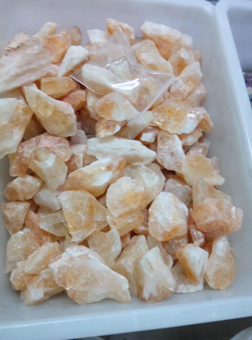 

1 lb "AAA" Grade Orange Calcite Rough - (Select Assorted or Specific Color) - Premium Raw Natural Crystals for Cabbing, Cutting,