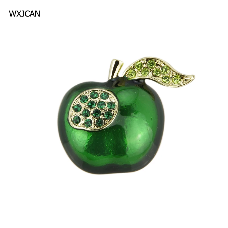 Красно-зеленая брошь WXJCAN Яблоко Женская эмалированная булавка новогодний
