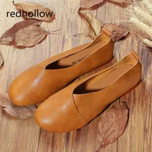 Flat Shoes Woman Leather Loafers Soft Spring Casual Shoes Ladies Flats Comfort Slip on Vintage Women Shoes Plus Size 43 Flat Shoes Woman Leather Loafers Soft Spring Casual Shoes Ladies Flats Comfort Slip on Vintage Women Shoes Plus Size 43