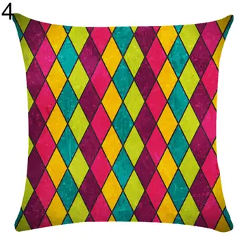 

Cushion Cover Colorful Geometric Pattern Throw Pillow Case Cushion Cover Sofa Bed Home Decor