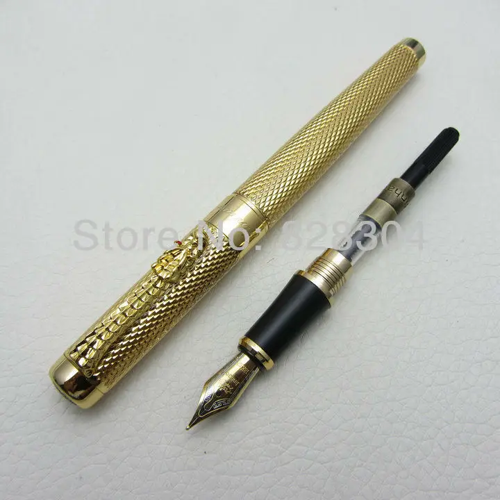 Перьевая ручка jinhao noble gold dragon со средним наконечником