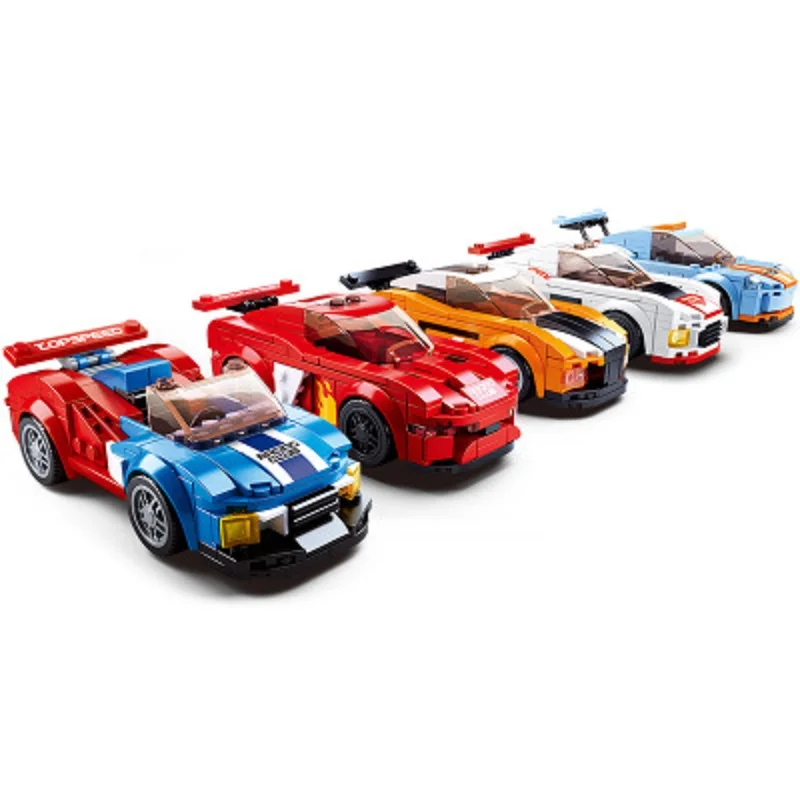 148-164 шт. комплект гоночных автомобилей Совместимость legoed Speed чемпионы ралли