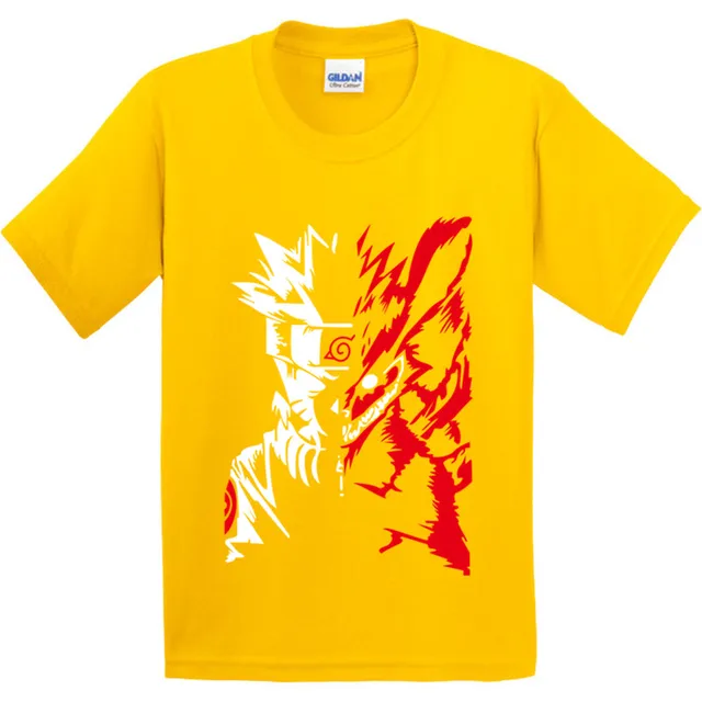 Japanese Anime Naruto Printed Children Cotton T-shirts Kids Fashion Summer O-Neck Tees Boys/Girls Soft Tops Baby Clothing,GKT002 2