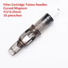 Original Filter Cartridge Tattoo Needles Curved Magnum #12 0.35mm #10 0.30mm for Cartridge Tattoo Machine Tattoo Grip 10pcs/lot ► Photo 1/6