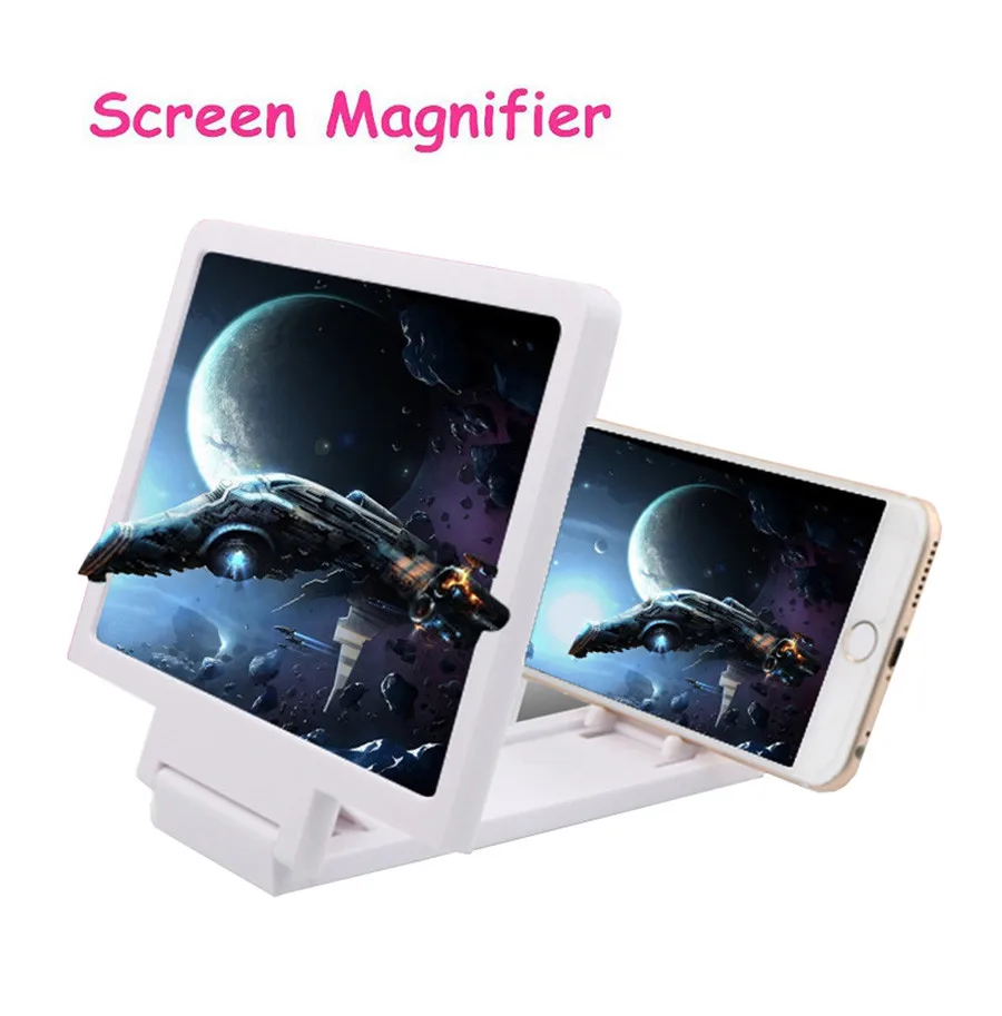 

Mobile Phone Screen Magnifier Eyes Protection Display 3D Video Screen Amplifier Folding Enlarged Expander Stand #YL5