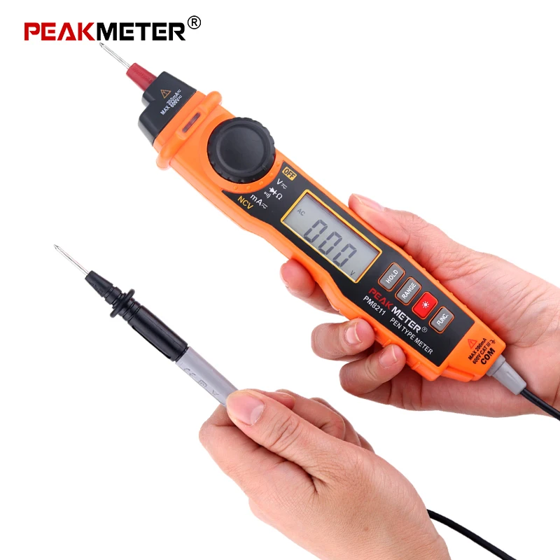 

Handheld Digital Multimeter DC/AC Digital Pen Multimeter with NCV Probe Resistance Continuity Voltage Tester