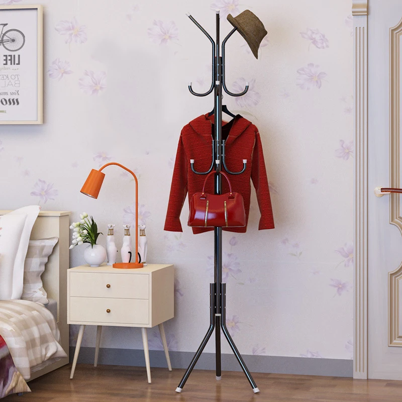 Modern Simple Coat Rack Floor Standing Coat Hat Rack Bedroom