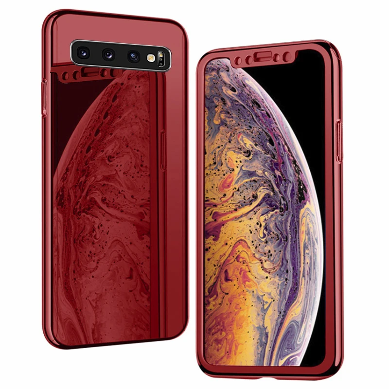 Чехол накладка чехол для Samsung galaxy Note 9 8 Note9 Note8 зеркальная защитная задняя крышка 360