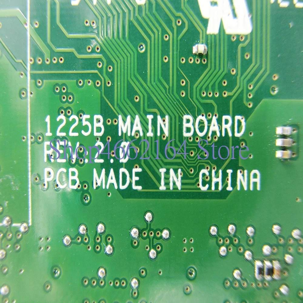 1225B Laptop motherboard 4GB RAM REV2.0 For ASUS EEE PC 1225B notebook mainboard Tested Working ful