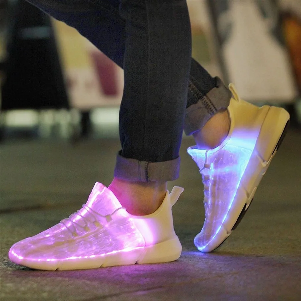 

Children Shoes With Light Boys&Girls Casual LED Shoes For Kids USB Charging LED Light Up 3 Colors Wing Kids Light Shoes