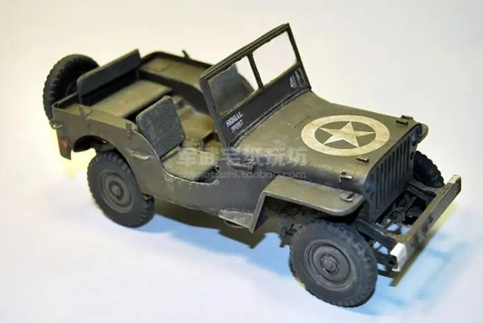 

World War II Jeep Jeep Willys3D Paper Model DIY