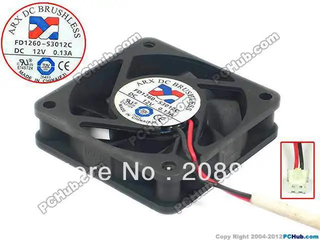 Для оригинального ARX 6015 6 см Ультра тихий вентилятор 12В 0.13A FD1260 S3012C + охлаждения|ultra
