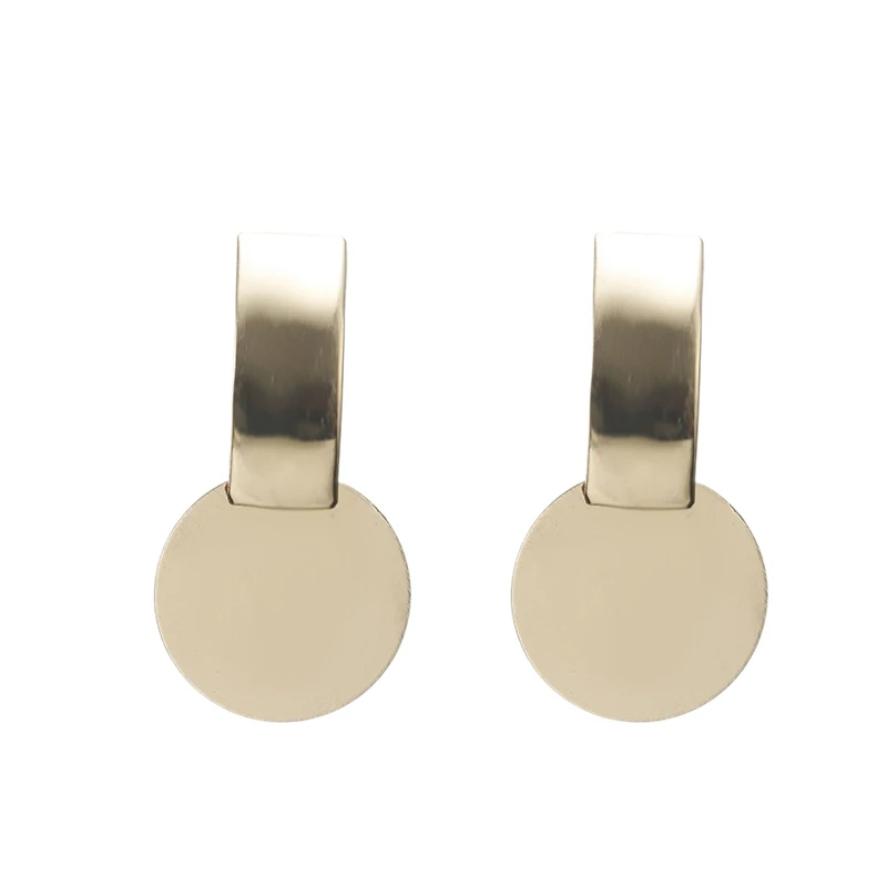 

Fashion Joker Metal Earrings Trendy Casual Alloy Strip Earrings