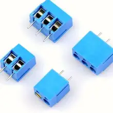 10 шт х KF301-5.0 2/3Pin 5,0 мм Шаг 2/3/4 Pin 2/3 способ прямые булавки 300 V 16A PCB Винтовые клеммы разъема резистор