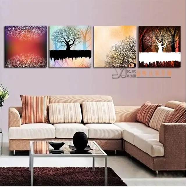 Modern Office Hall Living Room Bedroom Den Wall Paintings And Modern Office Hall Living Room Bedroom Den Wall Paintings And Colorful Lucky Tree Mural Painting Frame Decorative Paint