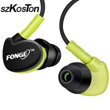 Stereo Sports Earphone with Memory wire earhook Sweatproof Waterproof Noise-Cancelling earbuds with Mic for Running GymExercise