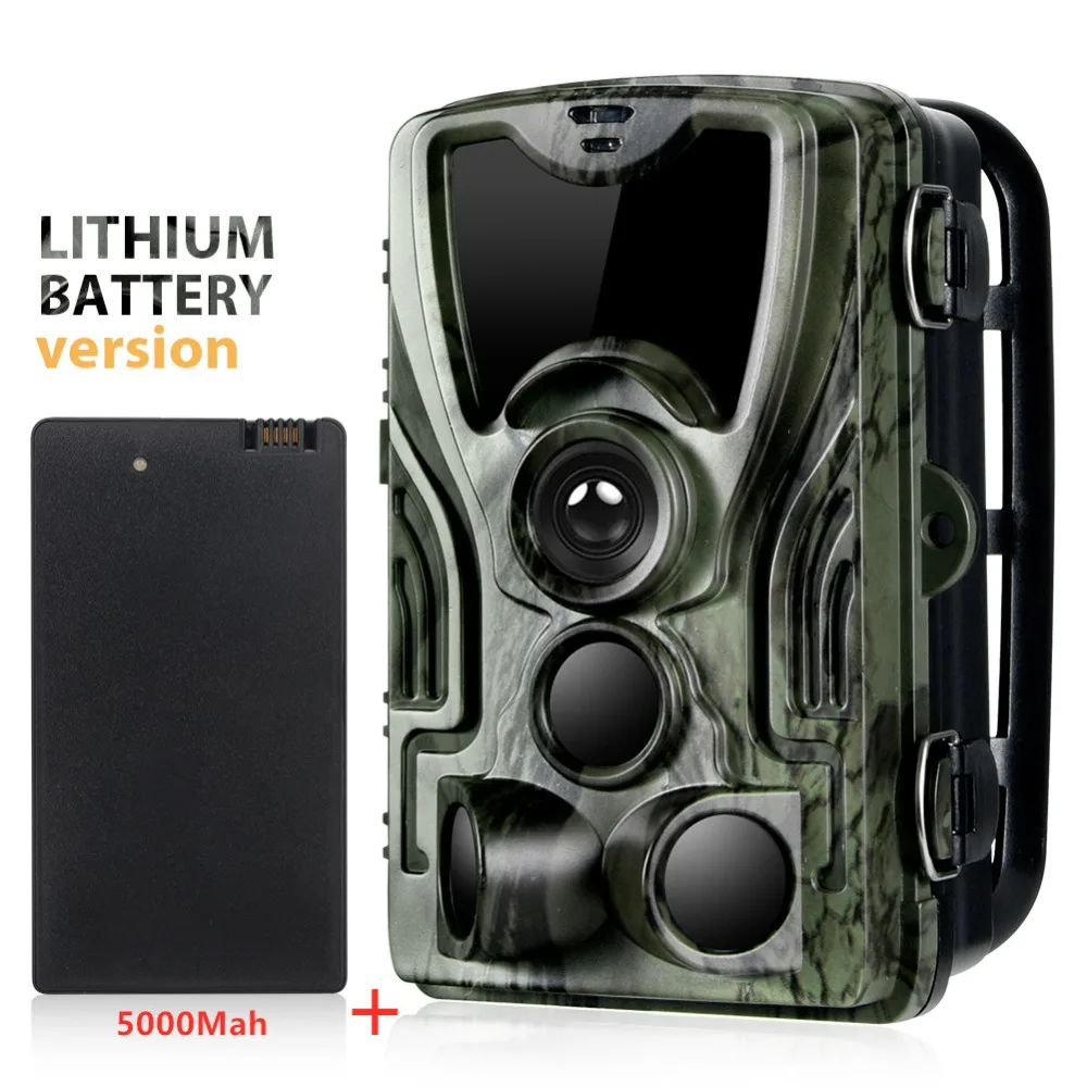 trail camera mounted on tree