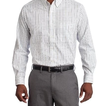 Port Authority S642 Tattersall Easy Care Long Sleeve Shirt Blue & Navy - Extra Large (1)